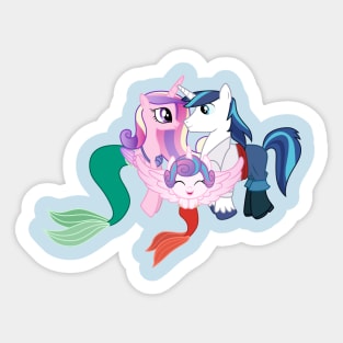 Royal Family Under the Sea Sticker